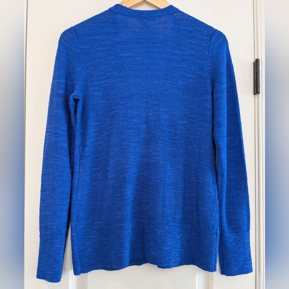 Lilly Pulitzer Royal Blue Cardigan Sweater V Neck Button Size S Coastal Preppy - Picture 7 of 12